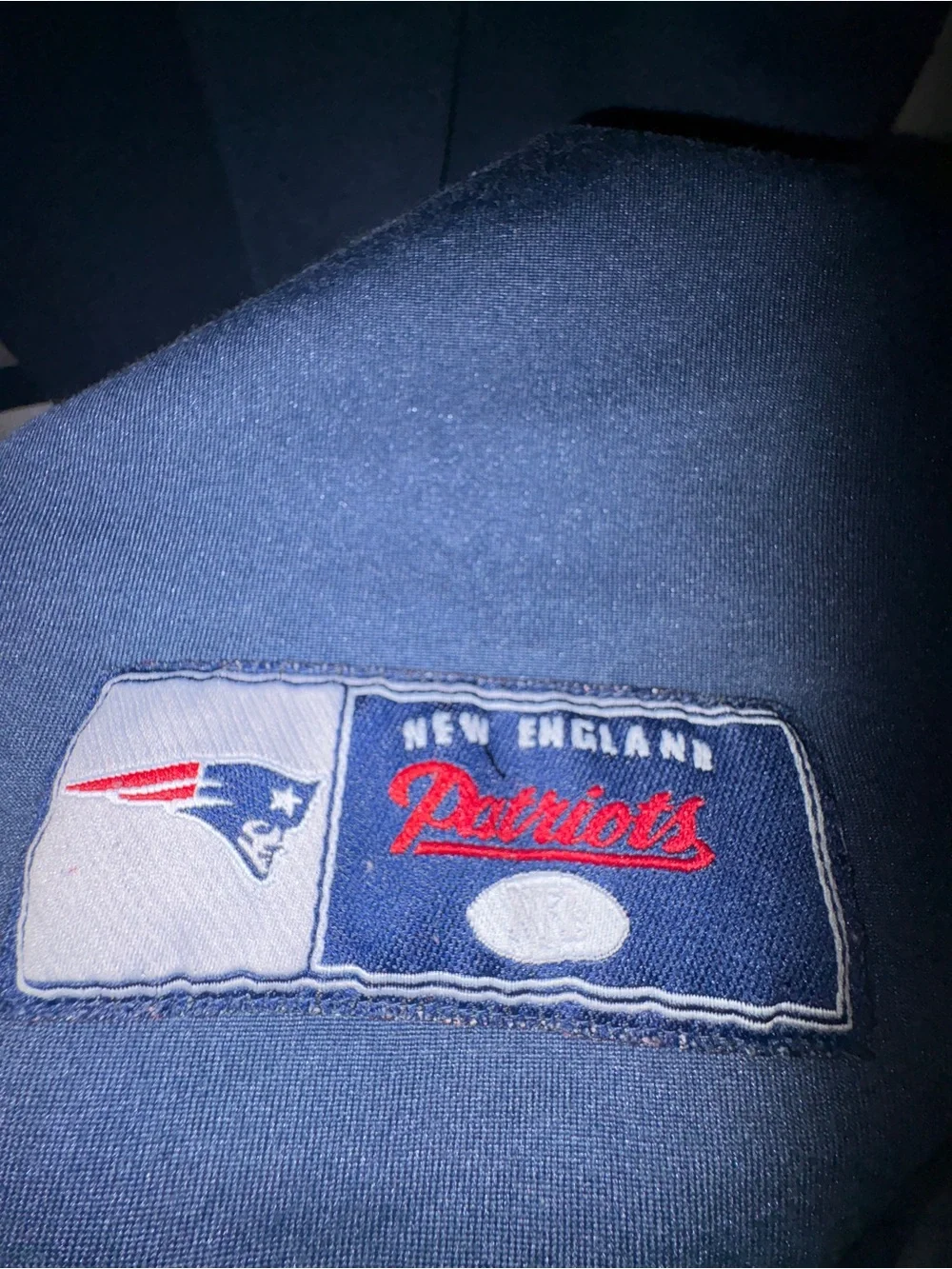 Vintage New England Patriots Navy NFL Pullover Sweatshirt
